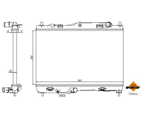 Radiator, engine cooling Economy Class, Image 3