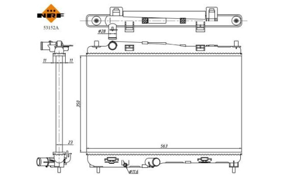 Radiator, engine cooling Economy Class, Image 5