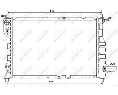 Radiator, engine cooling Economy Class, Image 3
