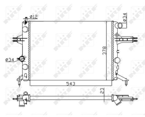 Radiator, engine cooling Economy Class, Image 5