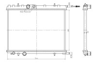 Radiator, engine cooling Economy Class