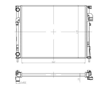Radiator, engine cooling Economy Class, Image 4