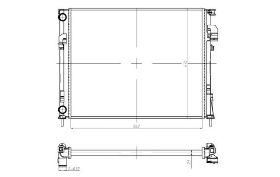 Radiator, engine cooling Economy Class, Image 4