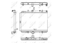 Radiator, engine cooling Economy Class