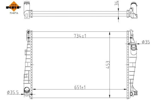 Radiator, engine cooling Economy Class, Image 5