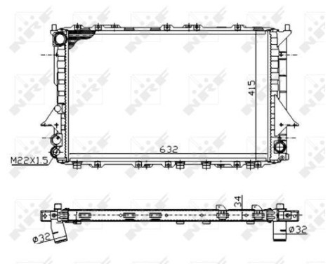Radiator, engine cooling Economy Class, Image 4
