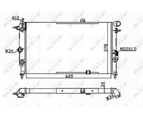Radiator, engine cooling Economy Class, Image 4