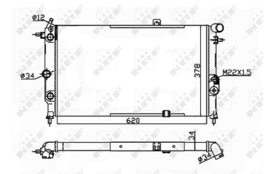 Radiator, engine cooling Economy Class, Image 4