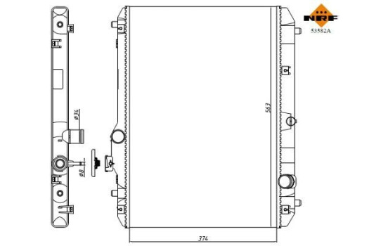 Radiator, engine cooling Economy Class, Image 5