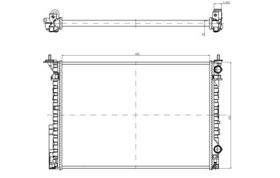 Radiator, engine cooling Economy Class, Image 5