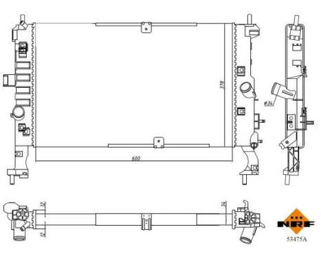 Radiator, engine cooling Economy Class, Image 5