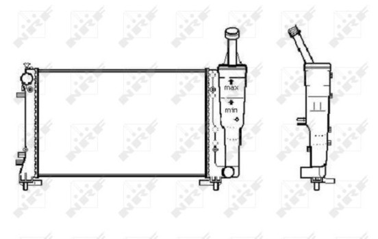 Radiator, engine cooling Economy Class, Image 3