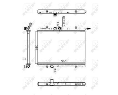 Radiator, engine cooling Economy Class, Image 5