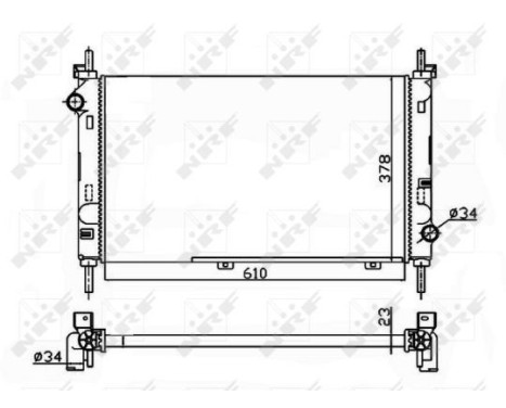 Radiator, engine cooling Economy Class, Image 5