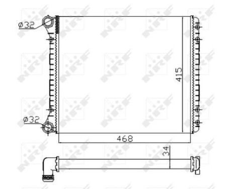 Radiator, engine cooling Economy Class, Image 5