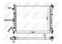 Radiator, engine cooling Economy Class