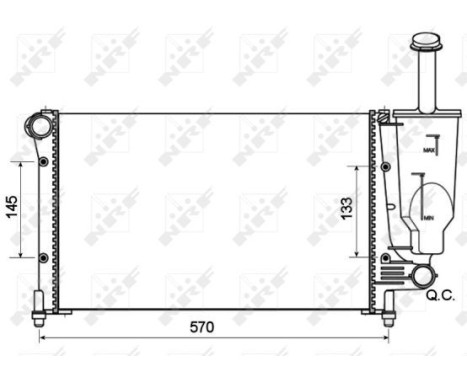Radiator, engine cooling Economy Class, Image 5
