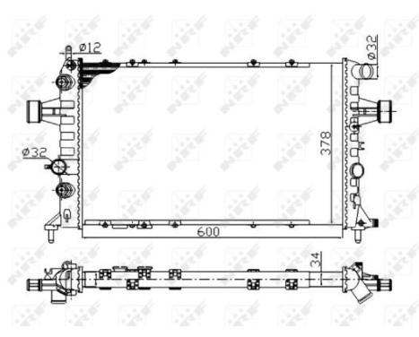 Radiator, engine cooling Economy Class