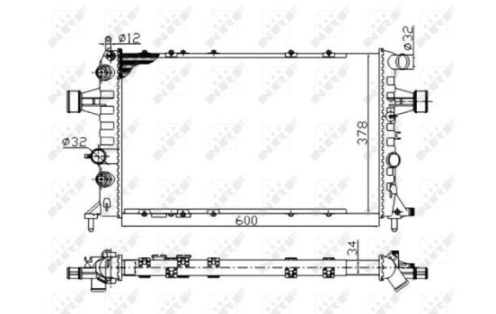 Radiator, engine cooling Economy Class