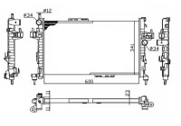 Radiator, engine cooling Economy Class