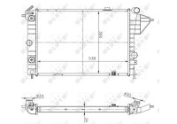 Radiator, engine cooling Economy Class