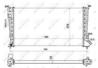 Radiator, engine cooling Economy Class