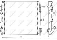 Radiator, engine cooling Economy Class