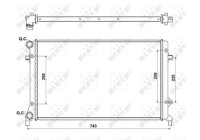 Radiator, engine cooling Economy Class