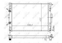 Radiator, engine cooling Economy Class