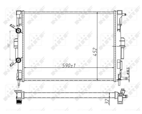 Radiator, engine cooling Economy Class, Image 5