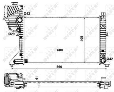 Radiator, engine cooling Economy Class, Image 5