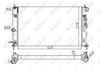 Radiator, engine cooling Economy Class