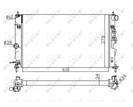 Radiator, engine cooling Economy Class, Image 4