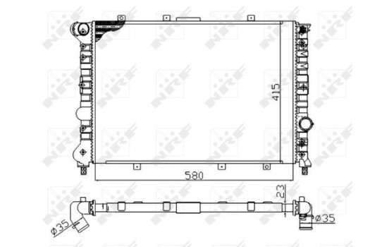 Radiator, engine cooling Economy Class, Image 5