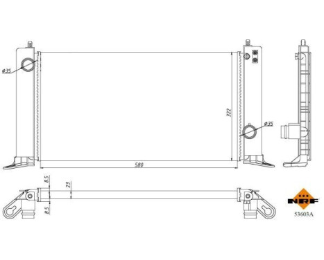 Radiator, engine cooling Economy Class, Image 4