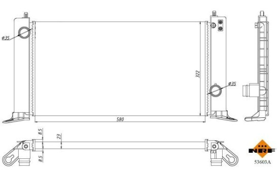 Radiator, engine cooling Economy Class, Image 4
