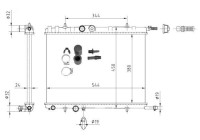 Radiator, engine cooling Economy Class