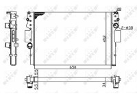 Radiator, engine cooling Economy Class