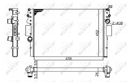 Radiator, engine cooling Economy Class, Image 3