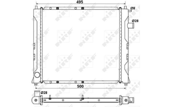 Radiator, engine cooling Economy Class, Image 5