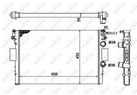 Radiator, engine cooling Economy Class