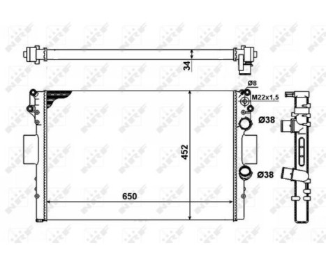 Radiator, engine cooling Economy Class, Image 5