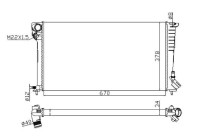 Radiator, engine cooling Economy Class
