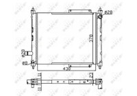 Radiator, engine cooling Economy Class