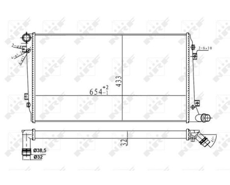 Radiator, engine cooling Economy Class, Image 5