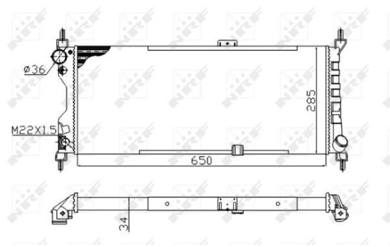 Radiator, engine cooling Economy Class, Image 5
