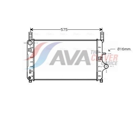 Radiator, engine cooling FD2127 Ava Quality Cooling