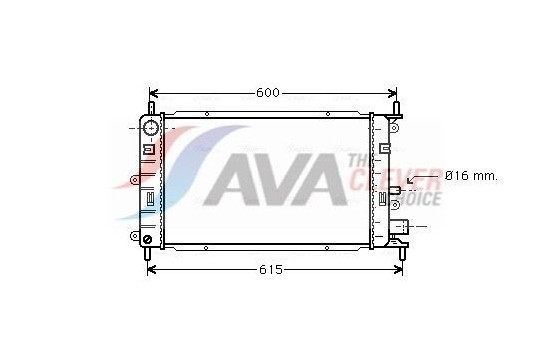 Radiator, engine cooling FD2150 Ava Quality Cooling