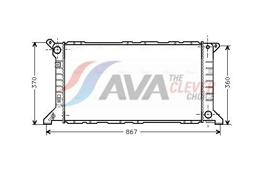 Radiator, engine cooling FD2206 Ava Quality Cooling