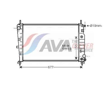 Radiator, engine cooling FD2226 Ava Quality Cooling